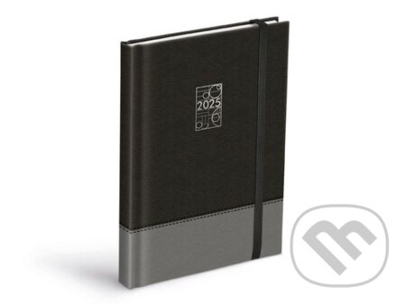 Denní diář 2025 black/gray s gumkou (MFP). MFP, 2024 Denní diář 2025 black/gray s gumkou (MFP). MFP, 2024
