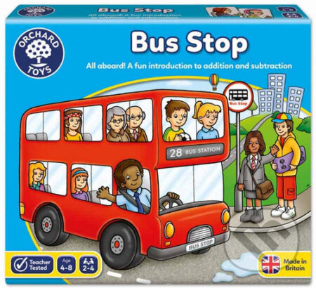 Společenská hra: Nastupovat, vystupovat! (Orchard Toys). Orchard Toys, 2024 Společenská hra: Nastupovat, vystupovat! (Orchard Toys). Orchard Toys, 2024