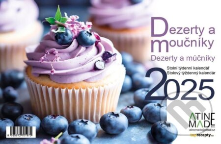 Kalendář 2025 Dezerty, moučníky a dorty, stolní, týdenní (Almatyne). Almatyne, 2024 Kalendář 2025 Dezerty, moučníky a dorty, stolní, týdenní (Almatyne). Almatyne, 2024