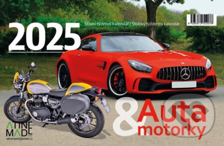 Kalendář 2025 Auta a motorky, stolní, týdenní, (Almatyne). Almatyne, 2024 Kalendář 2025 Auta a motorky, stolní, týdenní, (Almatyne). Almatyne, 2024