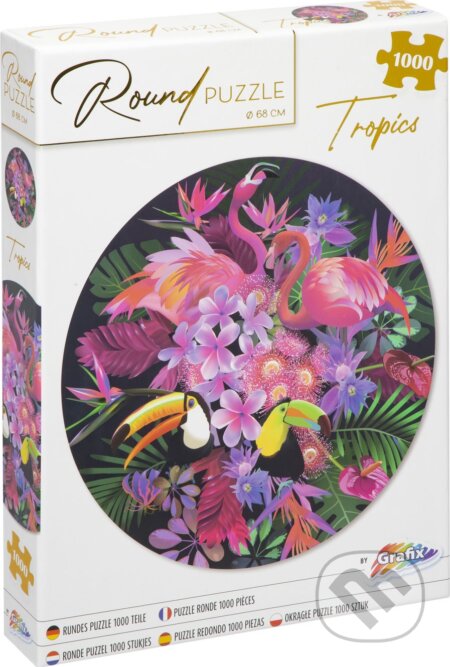 Puzzle: Puzzle kulaté Tropy (Grafix). Grafix, 2024 Puzzle: Puzzle kulaté Tropy (Grafix). Grafix, 2024