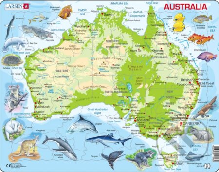Puzzle: Austrália (A31) (Larsen). Larsen, 2024 Puzzle: Austrália (A31) (Larsen). Larsen, 2024