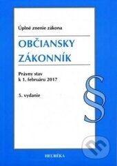 Kniha: Občiansky zákonník (Autorský kolektiv). Heuréka, 2017 Kniha: Občiansky zákonník (Autorský kolektiv). Heuréka, 2017