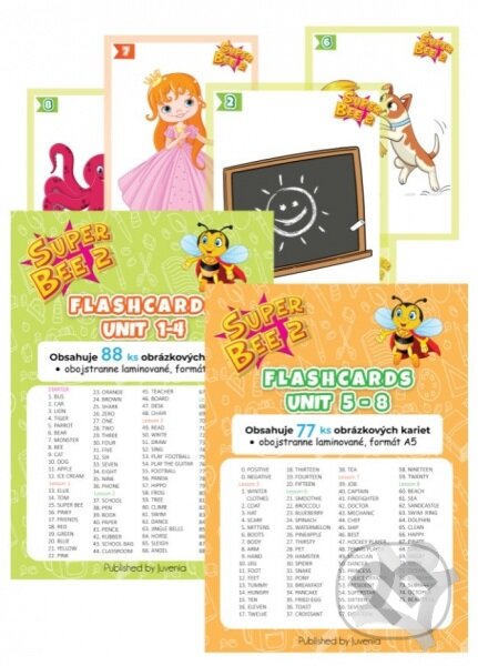 Kniha: Super Bee 2 Flashcards 1. a 2. časť (Juvenia Education Studio). Juvenia Education Studio Kniha: Super Bee 2 Flashcards 1. a 2. časť (Juvenia Education Studio). Juvenia Education Studio