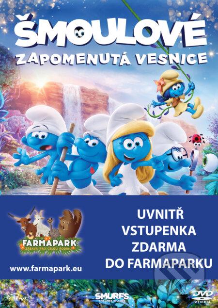 Film: Šmoulové: Zapomenutá vesnice (Kelly Asbury) (DVD). Bonton Film, 2017 Film: Šmoulové: Zapomenutá vesnice (Kelly Asbury) (DVD). Bonton Film, 2017