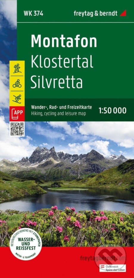 Kniha: Montafon 1:50 000 / turistická, cyklistická a rekreační mapa (freytag&berndt). freytag&berndt, 2024 Kniha: Montafon 1:50 000 / turistická, cyklistická a rekreační mapa (freytag&berndt). freytag&berndt, 2024