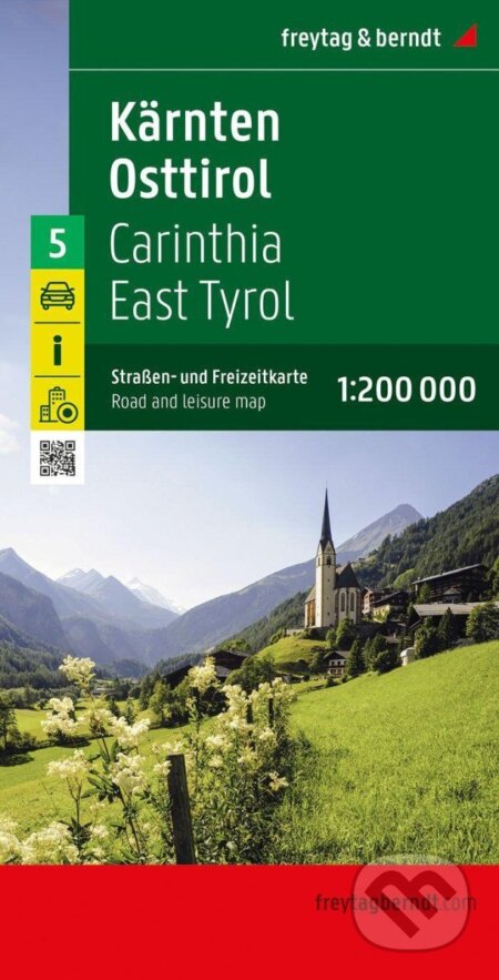 Kniha: Korutany - Východní Tyrolsko 1:200 000 / automapa + rekreační mapa (freytag&berndt). freytag&berndt, 2023 Kniha: Korutany - Východní Tyrolsko 1:200 000 / automapa + rekreační mapa (freytag&berndt). freytag&berndt, 2023