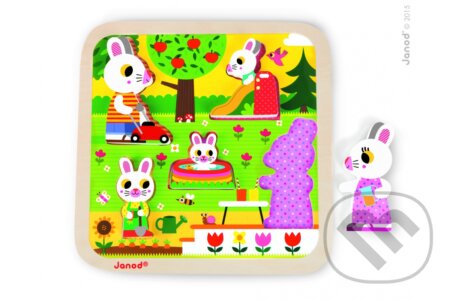 Puzzle: Janod Zajačia rodinka (Janod). Janod, 2017 Puzzle: Janod Zajačia rodinka (Janod). Janod, 2017