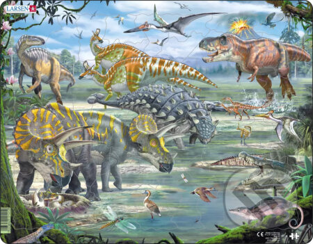 Puzzle: Dinosaury pod sopkou (FH31) (Larsen). Larsen Puzzle: Dinosaury pod sopkou (FH31) (Larsen). Larsen