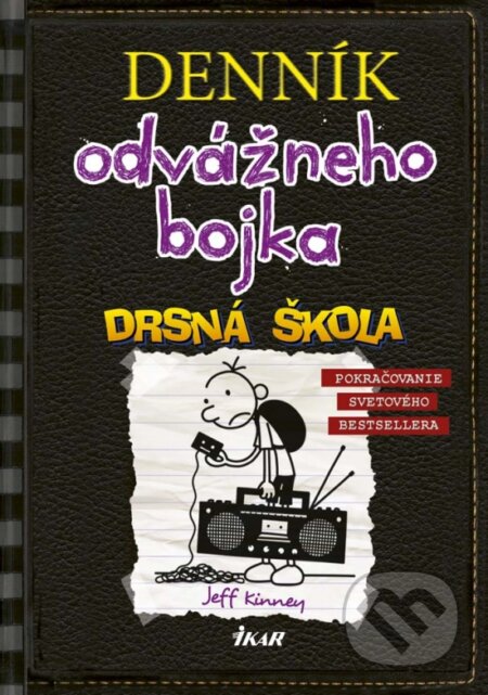 Kniha: Denník odvážneho bojka 10 (Jeff Kinney). Ikar, 2017 Kniha: Denník odvážneho bojka 10 (Jeff Kinney). Ikar, 2017