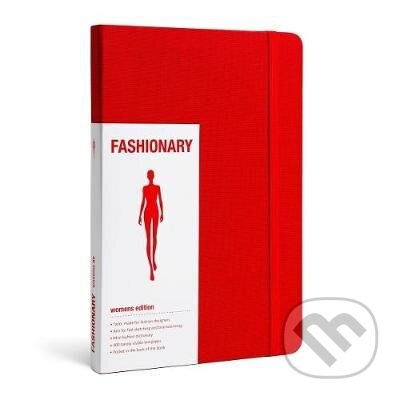 Fashionary Womens Sketchbook - Red - Fashionary, Fashionary, 2017