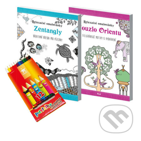 Kniha: Relaxační omalovánky s pastelkami (set) (Ikar CZ). Ikar CZ, 2016 Kniha: Relaxační omalovánky s pastelkami (set) (Ikar CZ). Ikar CZ, 2016