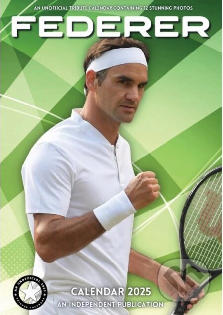 Nástenný kalendár 2025: Roger Federer (Cure Pink). Cure Pink, 2024 Nástenný kalendár 2025: Roger Federer (Cure Pink). Cure Pink, 2024