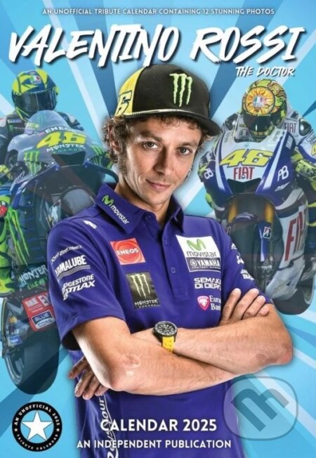 Nástenný kalendár 2025: Valentino Rossi (Cure Pink). Cure Pink, 2024 Nástenný kalendár 2025: Valentino Rossi (Cure Pink). Cure Pink, 2024