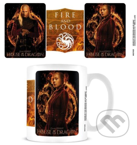 Keramický hrnček Game Of Thrones: House Of The Dragon - Rod draka: Thaenyra a Daemon (). , 2023 Keramický hrnček Game Of Thrones: House Of The Dragon - Rod draka: Thaenyra a Daemon (). , 2023
