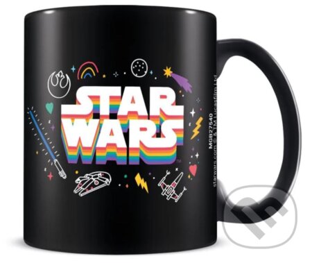 Keramický hrnček Star Wars: Pride farebné logo (). , 2024 Keramický hrnček Star Wars: Pride farebné logo (). , 2024
