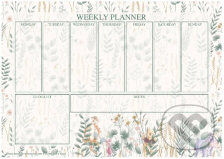 Stolová plánovacia A4 podložka Disney - Winnie The Pooh: Lúka (). , 2023 Stolová plánovacia A4 podložka Disney - Winnie The Pooh: Lúka (). , 2023