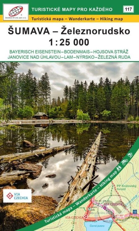 Šumava - Železnorudsko 1:25 000 / 117 Turistivké mapy pro každého (Geodezie On Line). Geodezie On Line, 2024 Šumava - Železnorudsko 1:25 000 / 117 Turistivké mapy pro každého (Geodezie On Line). Geodezie On Line, 2024