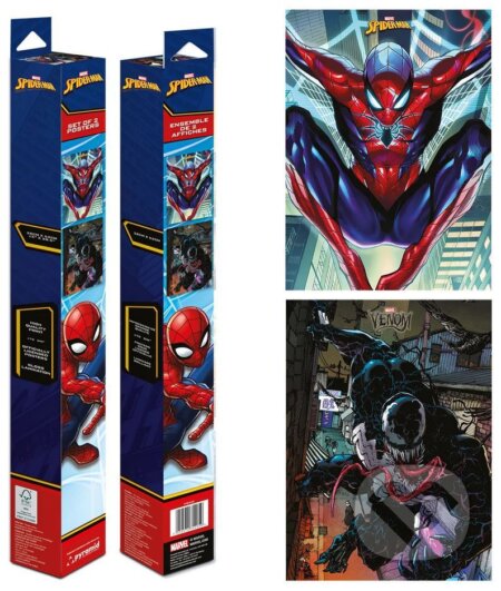 Set 2 ks plagátov Marvel - Spiderman: Spiderman a Venom (Marvel). Marvel, 2024 Set 2 ks plagátov Marvel - Spiderman: Spiderman a Venom (Marvel). Marvel, 2024