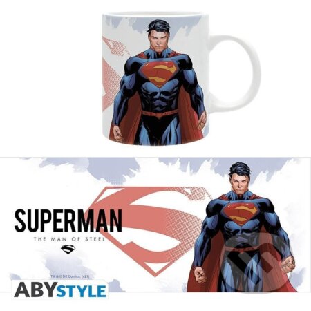 DC Comics Hrnček: Superman Man of Steel 320 ml (ABYstyle). ABYstyle, 2024 DC Comics Hrnček: Superman Man of Steel 320 ml (ABYstyle). ABYstyle, 2024