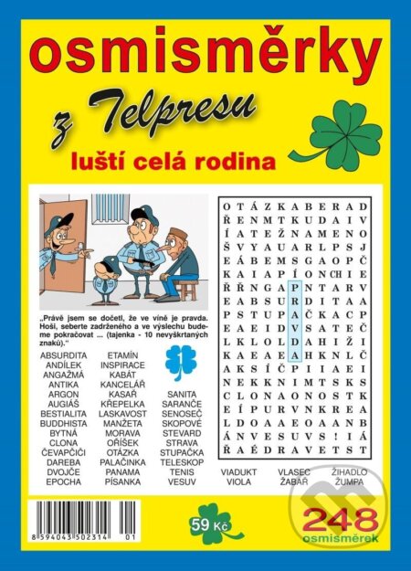 Kniha: Osmisměrky z Telpresu luští celá rodina 2/2024 - 248 osmisměrek (Telpres). Telpres, 2024 Kniha: Osmisměrky z Telpresu luští celá rodina 2/2024 - 248 osmisměrek (Telpres). Telpres, 2024