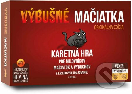 Společenská hra: Výbušné mačiatka (Matthew Inman). Blackfire, 2024 Společenská hra: Výbušné mačiatka (Matthew Inman). Blackfire, 2024
