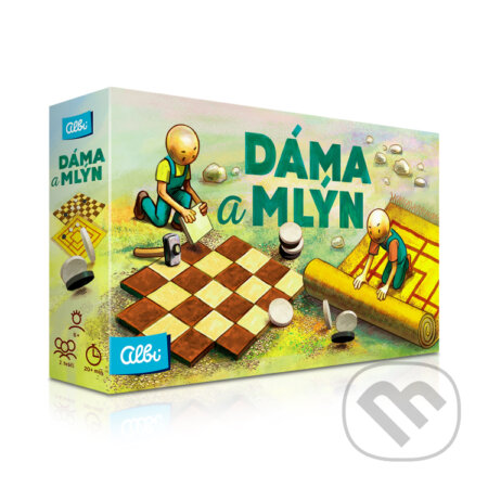 Spoločenská hra: Dáma a mlýn (Albi). Albi, 2024 Spoločenská hra: Dáma a mlýn (Albi). Albi, 2024