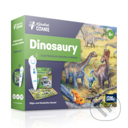 Kniha: Kúzelné čítanie: Dinosaury (Albi). Albi, 2024 Kniha: Kúzelné čítanie: Dinosaury (Albi). Albi, 2024