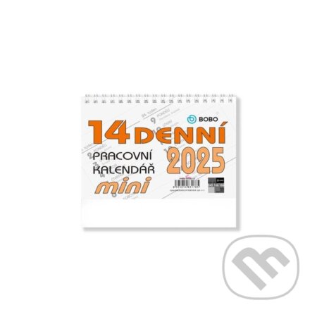 BOBO Stolní pracovní kalendář MINI 14denní 2025 (BOBO BLOK). BOBO BLOK BOBO Stolní pracovní kalendář MINI 14denní 2025 (BOBO BLOK). BOBO BLOK