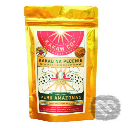 Kávy a čaje: Prírodné kakao na pečenie Peru 100 g (Kakaw Co+). Kakaw Co+, 2024 Kávy a čaje: Prírodné kakao na pečenie Peru 100 g (Kakaw Co+). Kakaw Co+, 2024