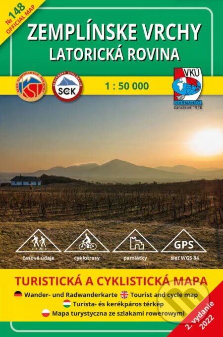 Zemplínske vrchy - Latorická rovina - turistická mapa č. 148 (VKÚ Harmanec). VKÚ Harmanec, 2022 Zemplínske vrchy - Latorická rovina - turistická mapa č. 148 (VKÚ Harmanec). VKÚ Harmanec, 2022