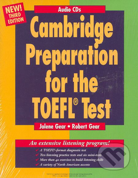 Audiokniha: Cambridge Preparation for the TOEFL® Test Audio CDs (Jolene Gear a Robert Gear). Cambridge University Press Audiokniha: Cambridge Preparation for the TOEFL® Test Audio CDs (Jolene Gear a Robert Gear). Cambridge University Press
