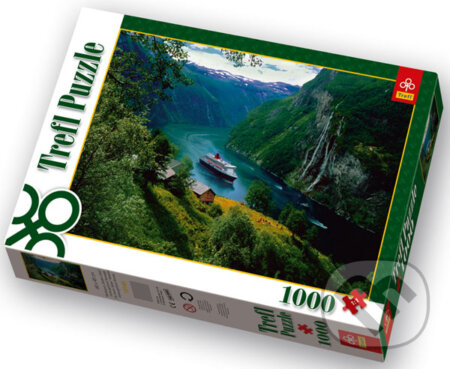 Puzzle: Vodopád Sedem sestier, Geirangerfjord. Nórsko (Trefl). Trefl Puzzle: Vodopád Sedem sestier, Geirangerfjord. Nórsko (Trefl). Trefl