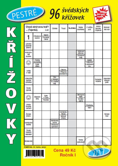 Kniha: Pestré křížovky 2/17 (Telpres). Telpres, 2017 Kniha: Pestré křížovky 2/17 (Telpres). Telpres, 2017