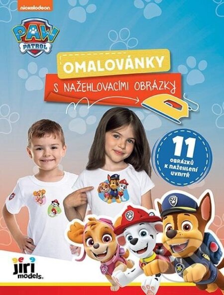 Kniha: Omalovánky s nažehlovacími obrázky Tlapková patrola (Jiří Models). Jiří Models, 2024 Kniha: Omalovánky s nažehlovacími obrázky Tlapková patrola (Jiří Models). Jiří Models, 2024