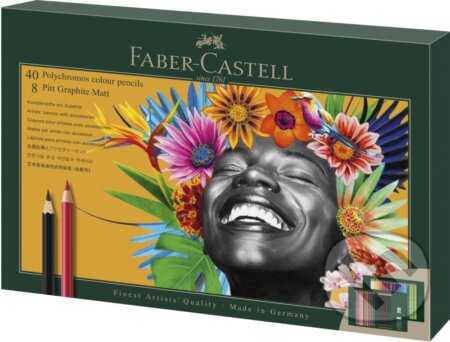 Pastelky Polychromos & ceruzky Pitt Matt set 50x (Faber-Castell). Faber-Castell Pastelky Polychromos & ceruzky Pitt Matt set 50x (Faber-Castell). Faber-Castell