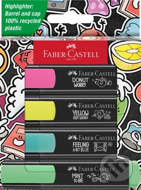 Zvýrazňovač Graffiti set 4 (Faber-Castell). Faber-Castell Zvýrazňovač Graffiti set 4 (Faber-Castell). Faber-Castell