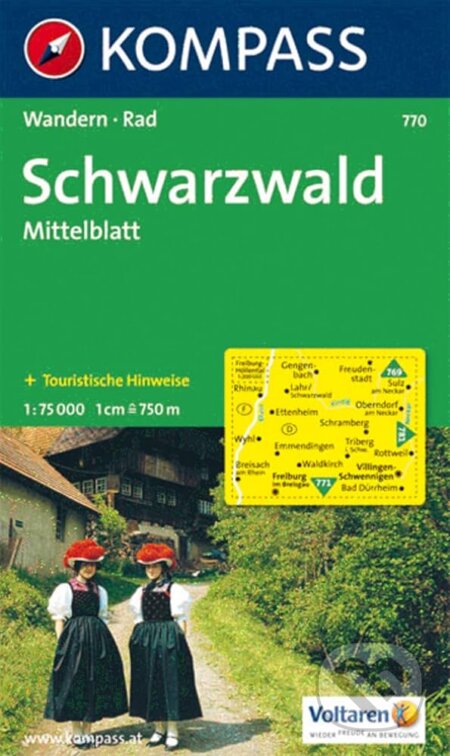 Schwarzwald Mittelblatt 770 / 1:75T NKOM (Kompass). Kompass, 2013 Schwarzwald Mittelblatt 770 / 1:75T NKOM (Kompass). Kompass, 2013