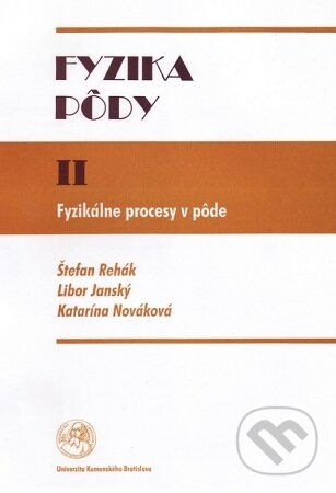 Kniha: Fyzika pôdy II: Fyzikálne procesy v pôde (Štefan Rehák). Univerzita Komenského Bratislava, 2006 Kniha: Fyzika pôdy II: Fyzikálne procesy v pôde (Štefan Rehák). Univerzita Komenského Bratislava, 2006