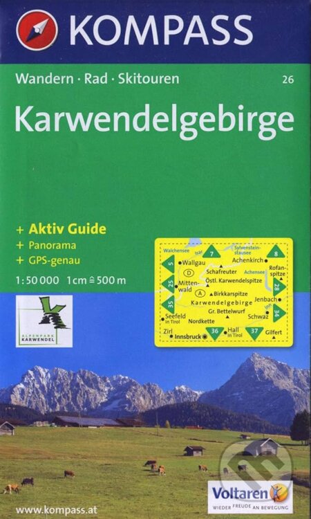 Karwendelgebirge 26 / 1:50T KOM (Kompass). Kompass, 2013 Karwendelgebirge 26 / 1:50T KOM (Kompass). Kompass, 2013