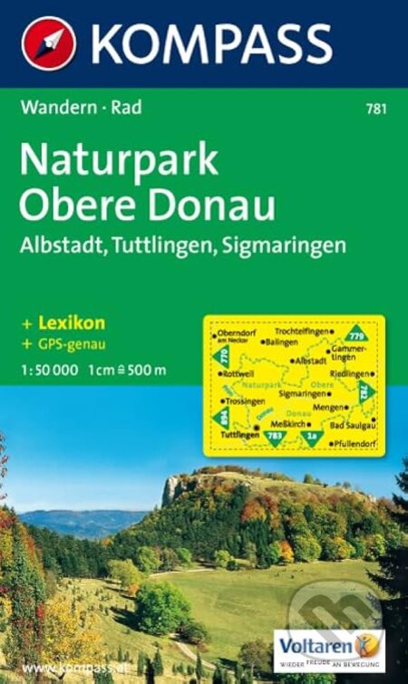 Naturpark Obere Donau 781 / 1:50T NKOM (Kompass). Kompass, 2013 Naturpark Obere Donau 781 / 1:50T NKOM (Kompass). Kompass, 2013