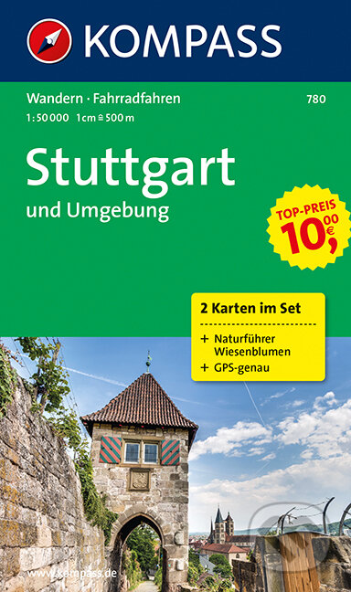 Stuttgart und Umgebung 780 ,2 mapy / 1:50T NKOM (Kompass). Kompass, 2013 Stuttgart und Umgebung 780 ,2 mapy / 1:50T NKOM (Kompass). Kompass, 2013