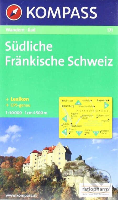Fränkische Schweiz 171 / 1:50T NKOM (Kompass). Kompass, 2013 Fränkische Schweiz 171 / 1:50T NKOM (Kompass). Kompass, 2013