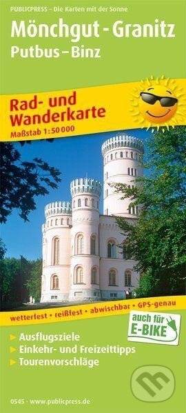 Mönchgut-Granitz, Putbus-Binz 1:50 000 / cyklistická a turistická mapa (freytag&berndt). freytag&berndt, 2018 Mönchgut-Granitz, Putbus-Binz 1:50 000 / cyklistická a turistická mapa (freytag&berndt). freytag&berndt, 2018