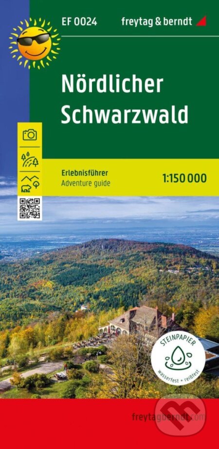 Severní Černý les 1:150 000 / mapa s průvodcem (freytag&berndt). freytag&berndt, 2023 Severní Černý les 1:150 000 / mapa s průvodcem (freytag&berndt). freytag&berndt, 2023