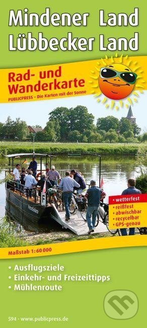 Mindener Land-Lübbecker Land 1:60 000 / cyklistická a turistická mapa (freytag&berndt). freytag&berndt, 2017 Mindener Land-Lübbecker Land 1:60 000 / cyklistická a turistická mapa (freytag&berndt). freytag&berndt, 2017