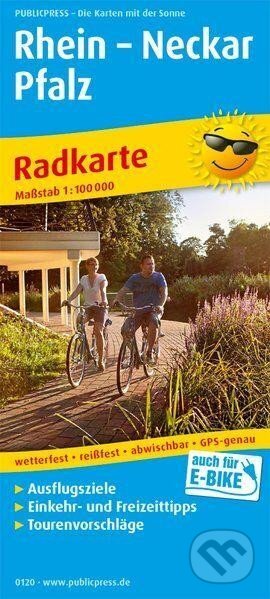 Rýn-Neckar-Falc 1:100 000 / cyklistická mapa (freytag&berndt). freytag&berndt, 2018 Rýn-Neckar-Falc 1:100 000 / cyklistická mapa (freytag&berndt). freytag&berndt, 2018