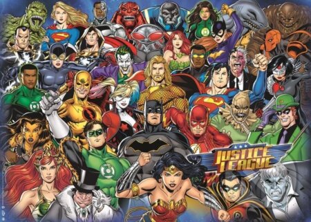 Puzzle: Challenge: Liga spravedlnosti (Ravensburger). Ravensburger, 2024 Puzzle: Challenge: Liga spravedlnosti (Ravensburger). Ravensburger, 2024