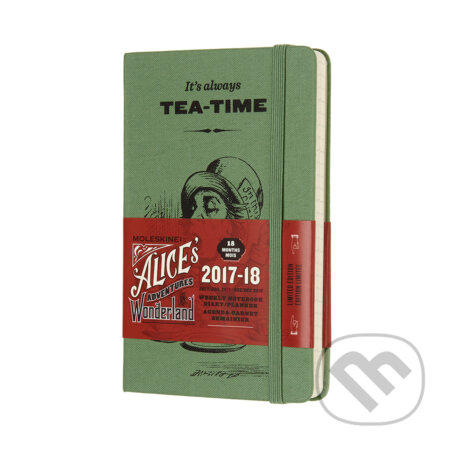 Moleskine – 18-mesačný plánovací zápisník Alica v krajine zázrakov zelený 2017/2018 (Moleskine). Moleskine, 2017 Moleskine – 18-mesačný plánovací zápisník Alica v krajine zázrakov zelený 2017/2018 (Moleskine). Moleskine, 2017