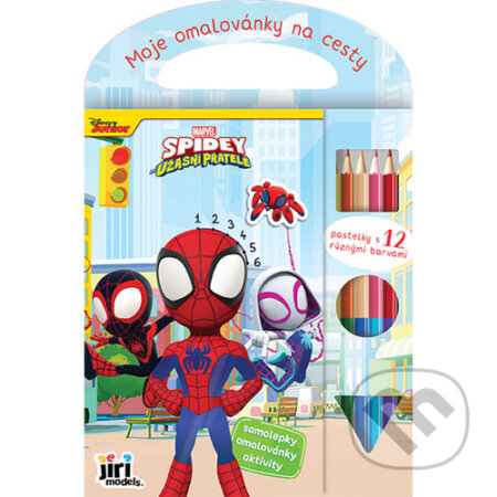 Kniha: Moje omalovánky na cesty Spidey (Jiří Models). Jiří Models, 2024 Kniha: Moje omalovánky na cesty Spidey (Jiří Models). Jiří Models, 2024